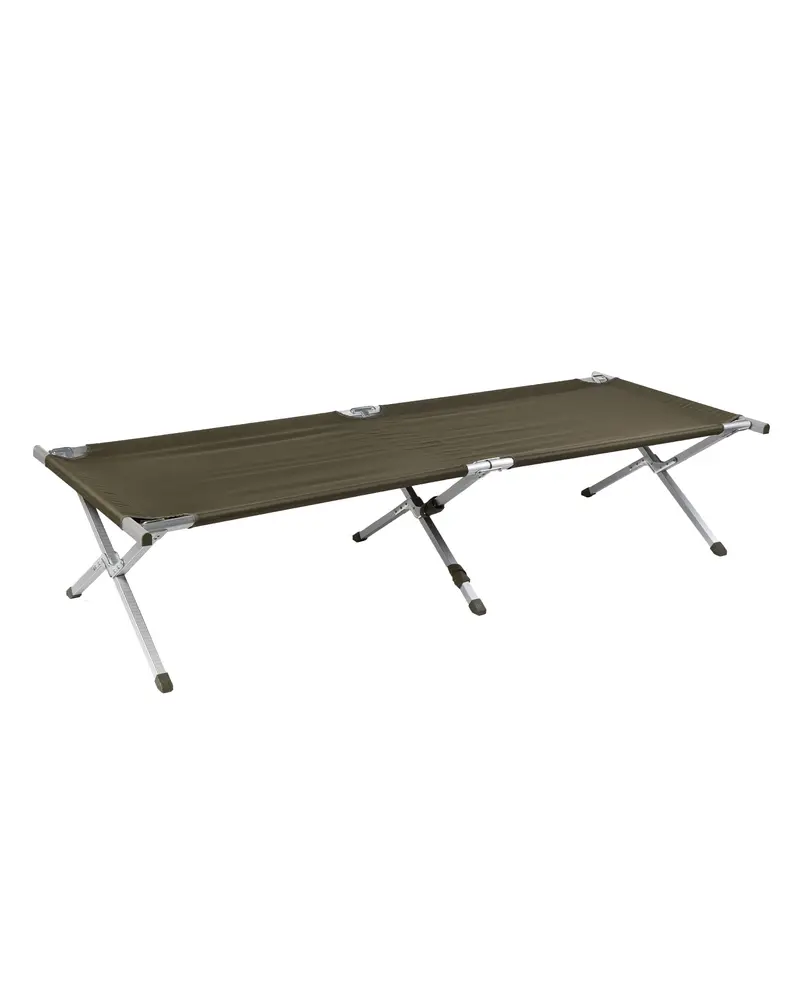 Mil-Tec Cama de Campo Militar Aluminio 210x70 cm Verde Oliva