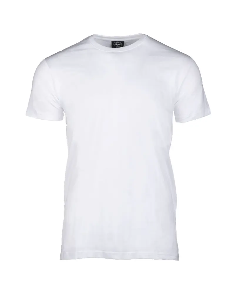 Mil-Tec Camiseta Estilo Militar Estadounidense Blanca - Diseño Auténtico y Resistente