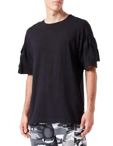 Mil-Tec Camiseta Táctica Algodón Negra Unisex - Diseño Militar Resistente