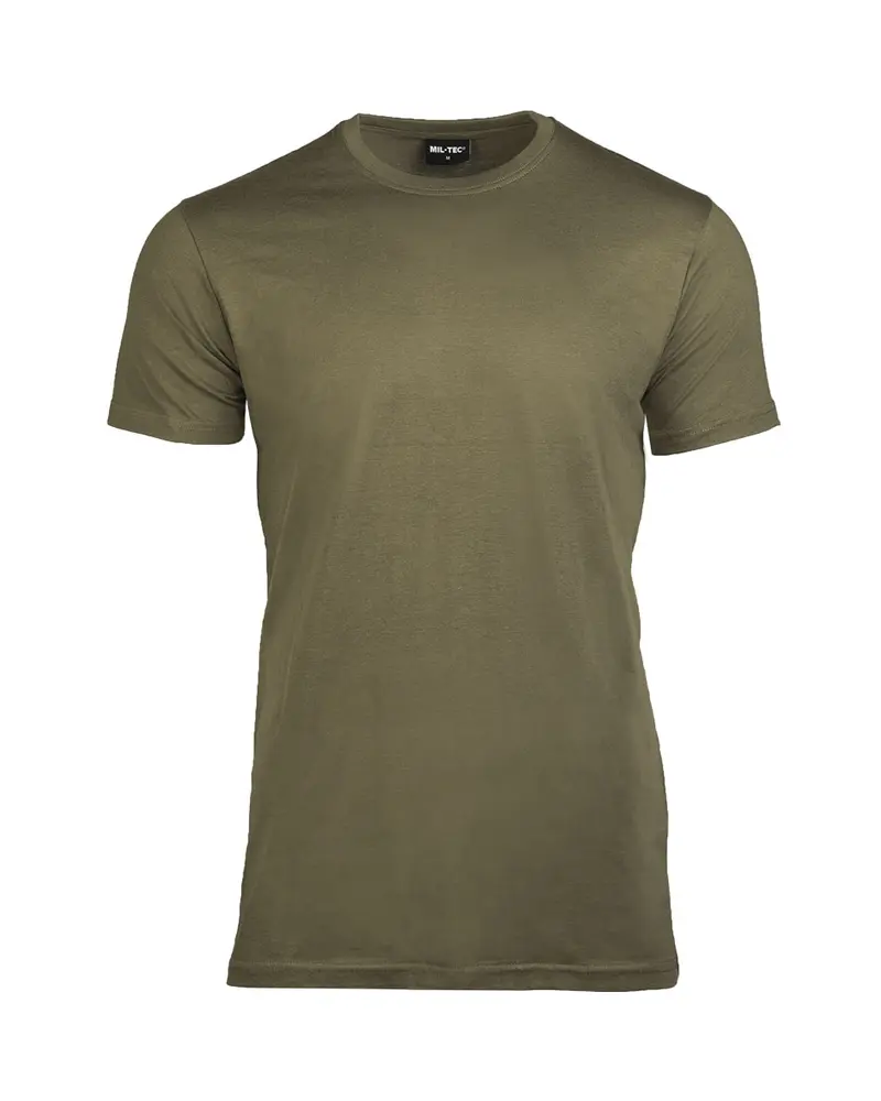 Mil-Tec Camiseta Táctica US Style Gris Oliva - T-Shirt Militar