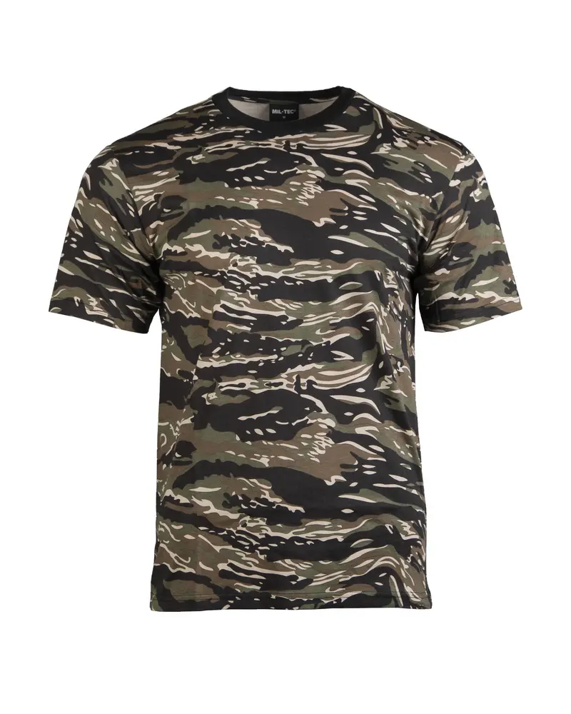 Mil-Tec Camiseta Tiger Stripe - Camuflaje Militar Táctico