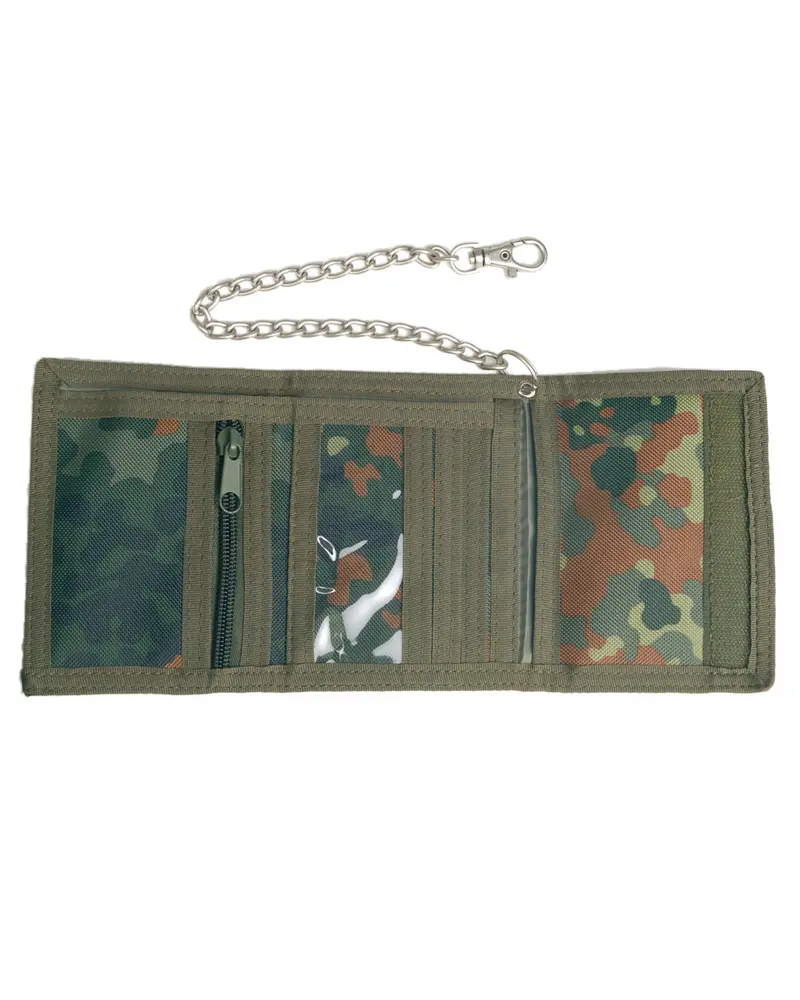Mil-Tec Cartera Táctica con Cadena de Seguridad Flecktarn
