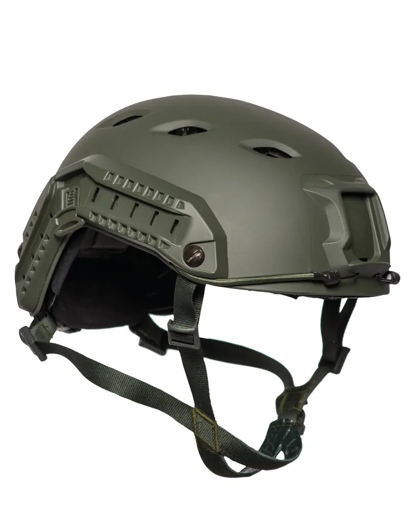 Mil-Tec Casco Táctico US HELM FAST Paracaidista con Sistema de Raíles Oliva