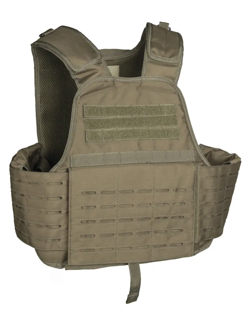 Mil-Tec Chaleco Táctico Laser Cut Carrier Verde Oliva - Sistema MOLLE Modular