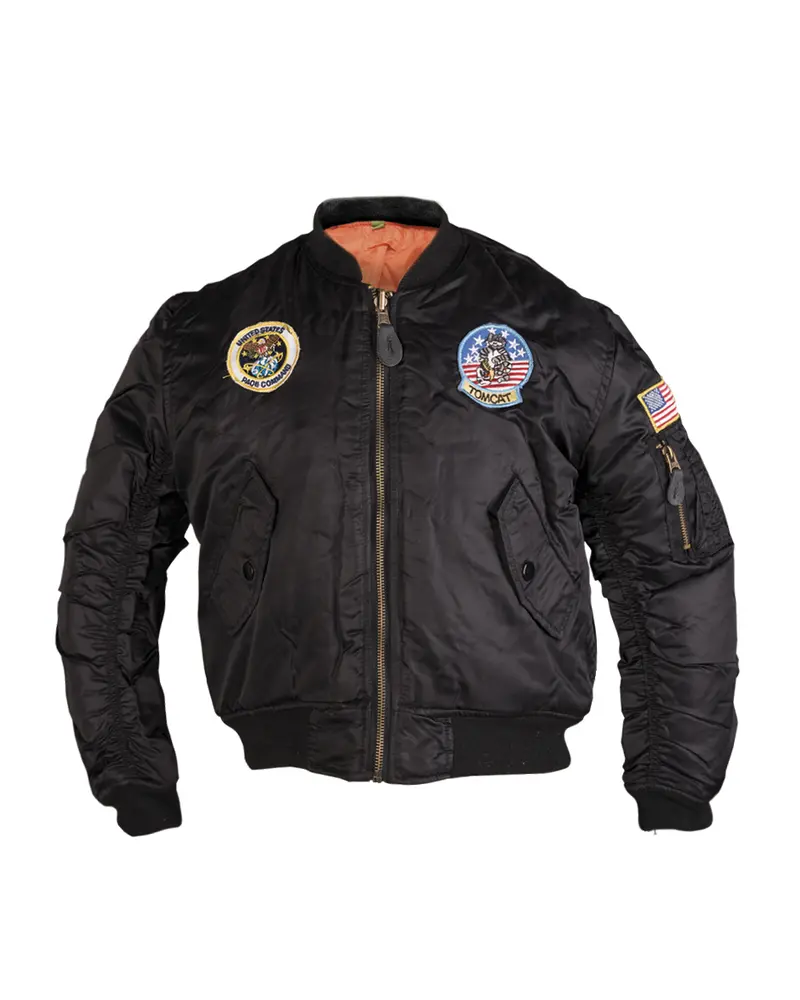 Mil-Tec Chaqueta Aviador MA1 Kids Negra - Cazadora Militar Infantil