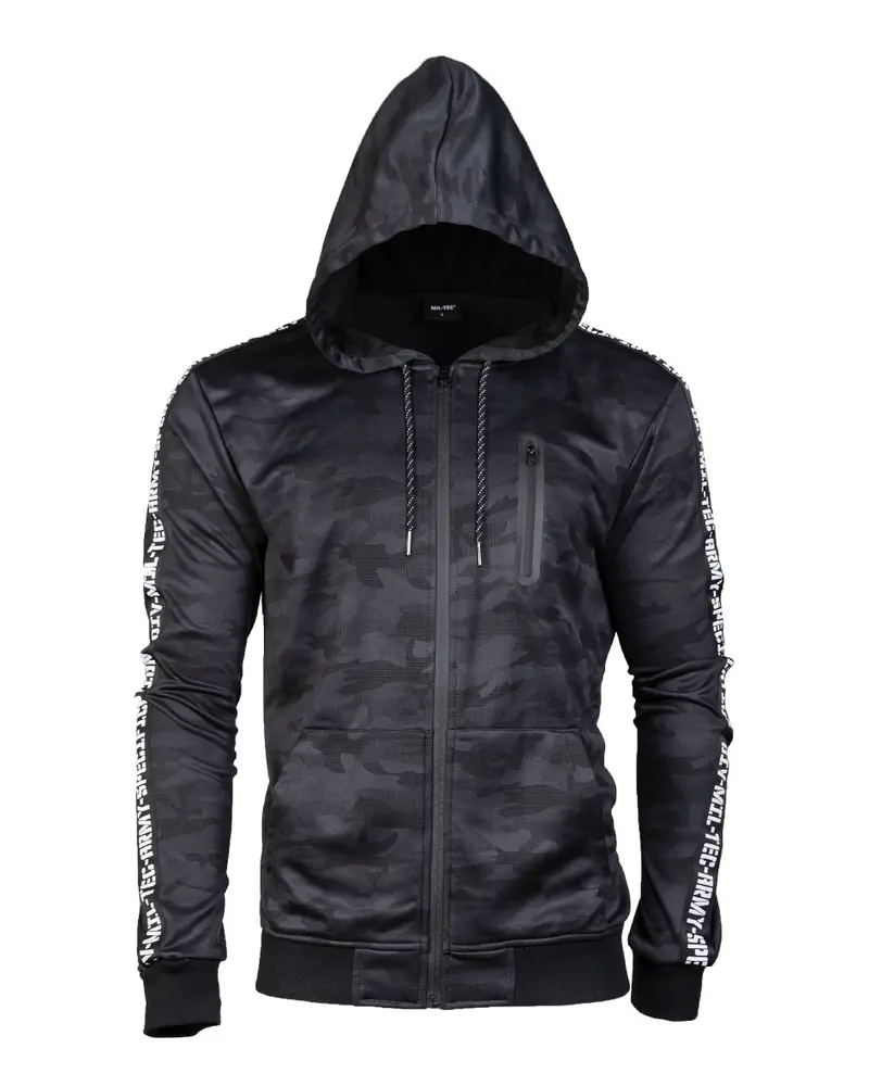 Mil-Tec Chaqueta de Entrenamiento Dark Camo - Cazadora Táctica Militar