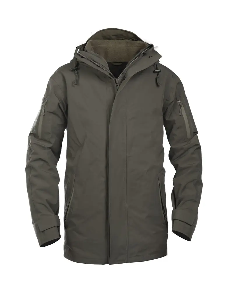 Mil-Tec Chaqueta Impermeable con Forro Polar Gen II Ranger Green - Protección Táctica