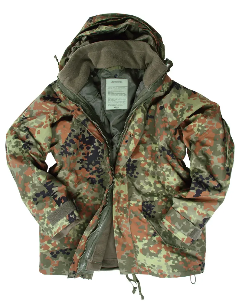 Mil-Tec Chaqueta Impermeable con Forro Polar - Protección Técnica Outdoor