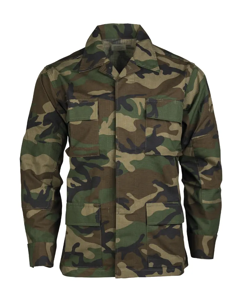 Mil-Tec Chaqueta Militar BDU Woodland - Camuflaje Táctico Auténtico