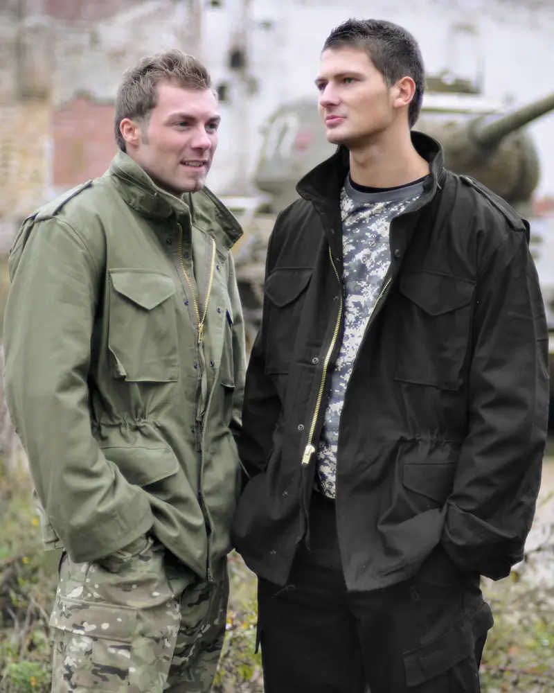 Mil-Tec Chaqueta Militar M65 NYCO Teesar Oliva - Cazadora Táctica Campo
