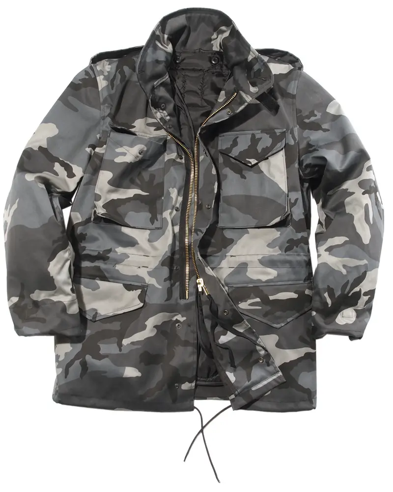 Mil-Tec Chaqueta Militar M65 T/C Dark Camo - Chaqueta Táctica Campo