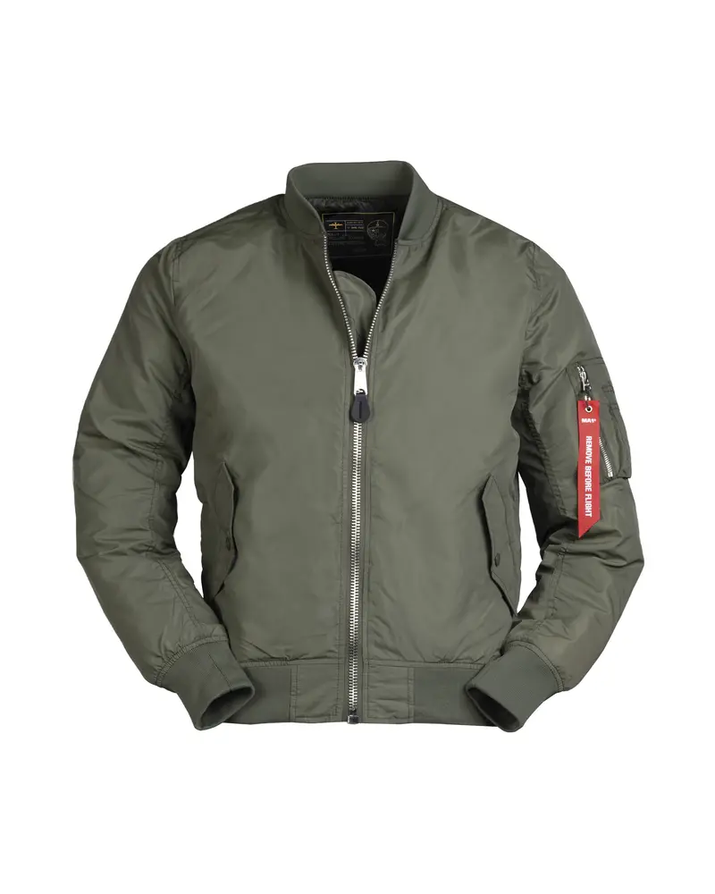 Mil-Tec Chaqueta Militar MA1 Fliegerjacke Summer Oliva - Cazadora Estilo Piloto