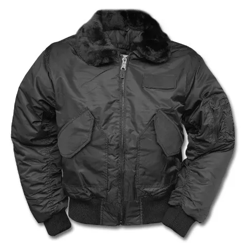 Mil-Tec Chaqueta SWAT CWU Táctica con Cuello Desmontable Negro