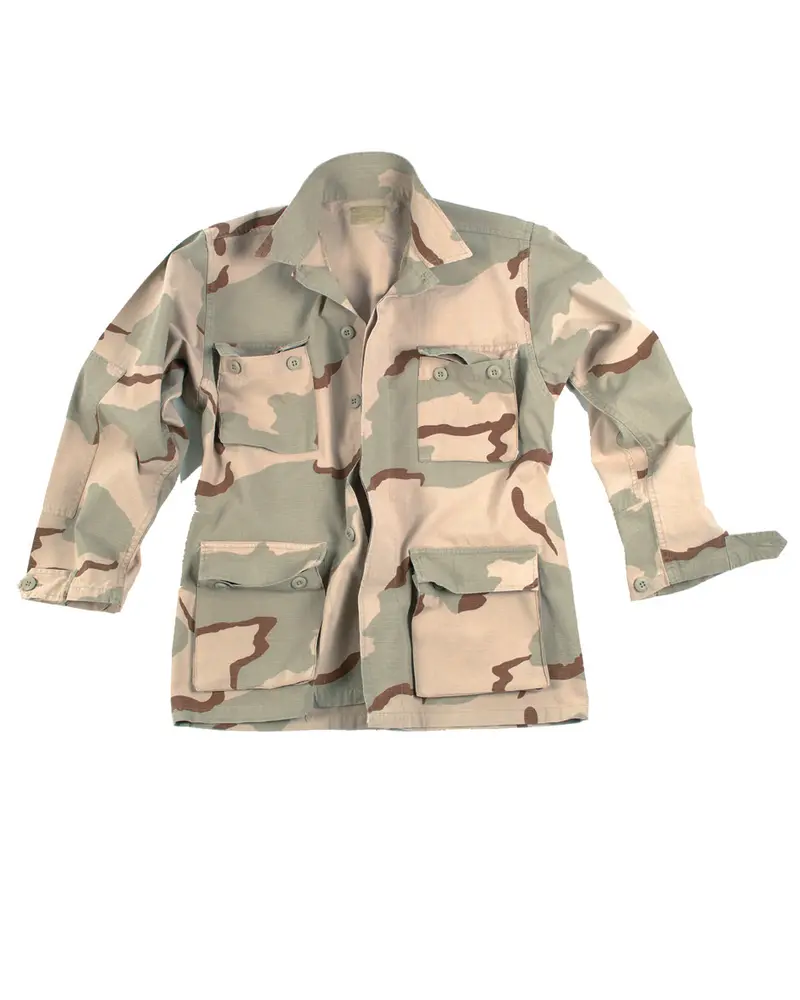 Mil-Tec Chaqueta Táctica BDU Tipo Campo Militar Prelavada Desert
