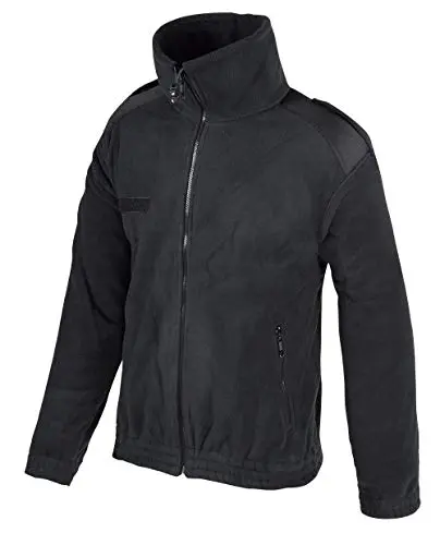 Mil-Tec Chaqueta Táctica Fleece Negro - Protección Térmica Militar
