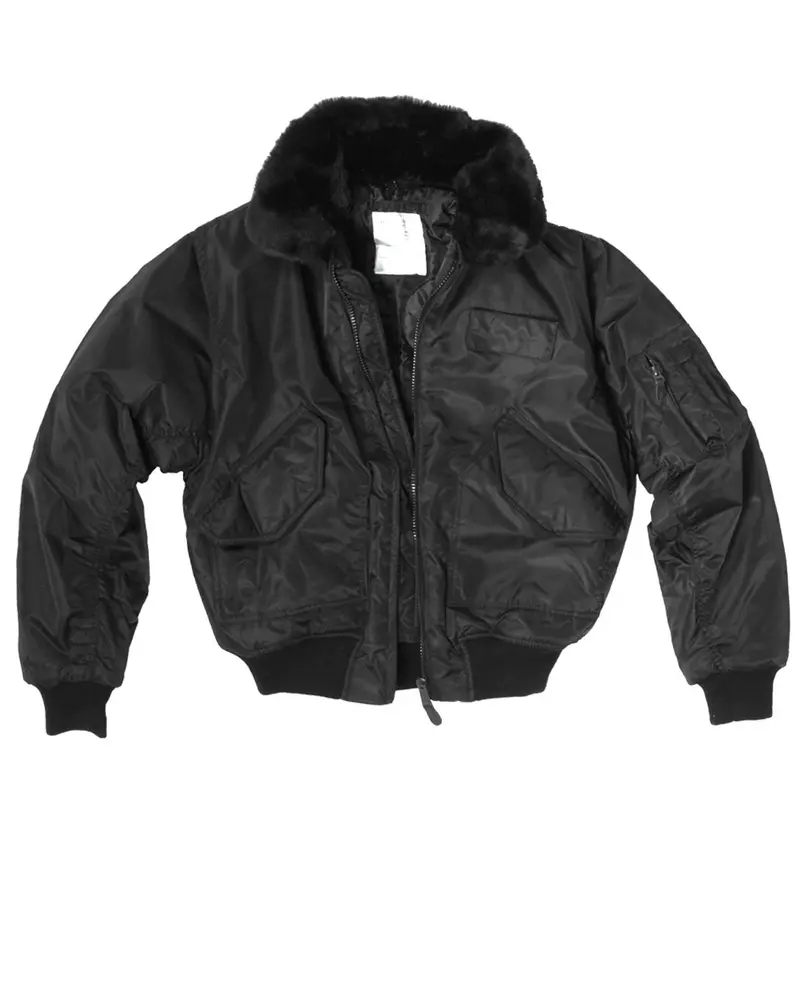 Mil-Tec Chaqueta Táctica SWAT CWU con Cuello Desmontable Negro