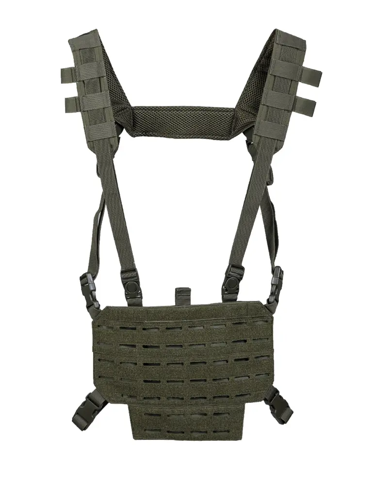 Mil-Tec Chest Rig Lightweight Oliva - Chaleco Táctico Ultraligero 361g