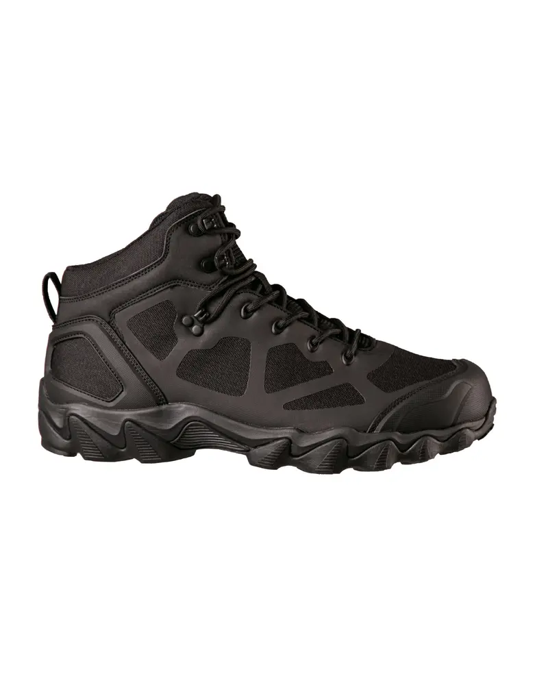 Mil-Tec Chimera Stiefel Mid Schwarz - Botas Tácticas Negras de Caña Media