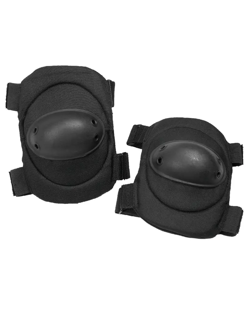 Mil-Tec Coderas Protectoras Negras - Protección Táctica Profesional