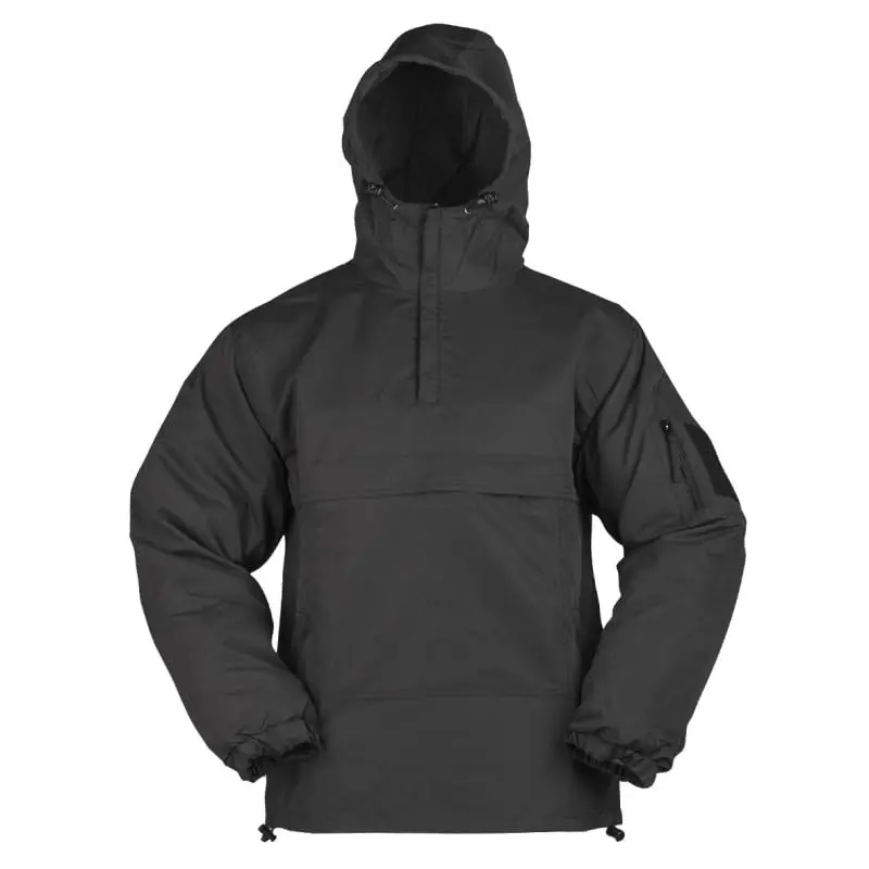 Mil-Tec Combat Anorak Summer Negro - Chaqueta Táctica Ligera de Verano