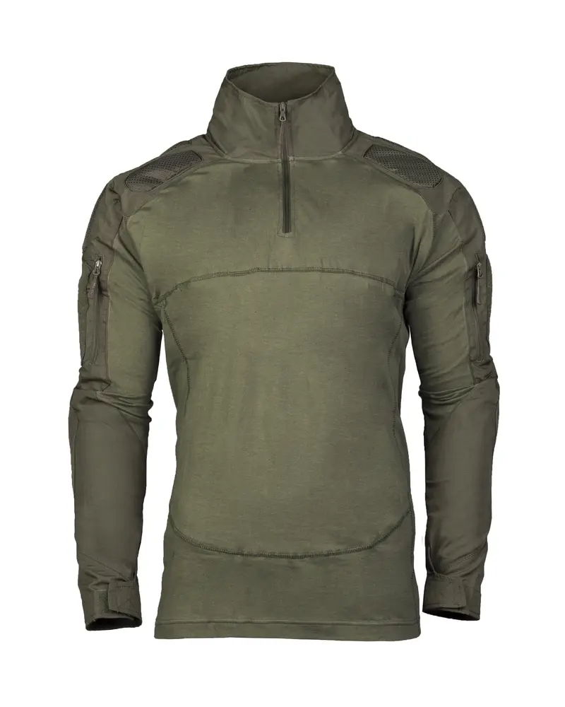 Mil-Tec Combat Shirt Chimera Oliv - Camiseta Táctica Militar Verde Oliva
