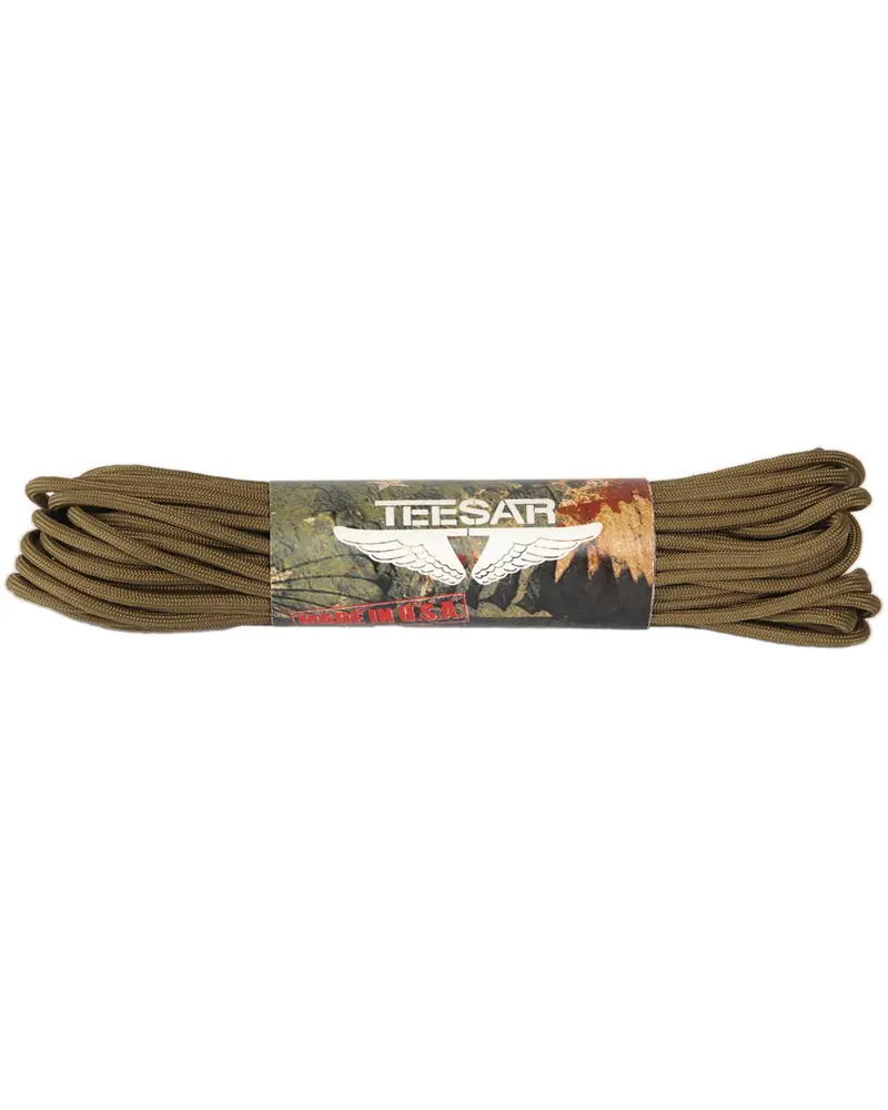 Mil-Tec Cuerda Paracord US Fallschirmleine 50FT Coyote - Cuerda Táctica Resistente