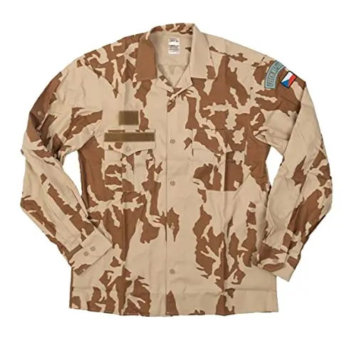 Mil-Tec CZ Feldhemd Camisa Militar Manga Larga Desert - Ropa Táctica Profesional