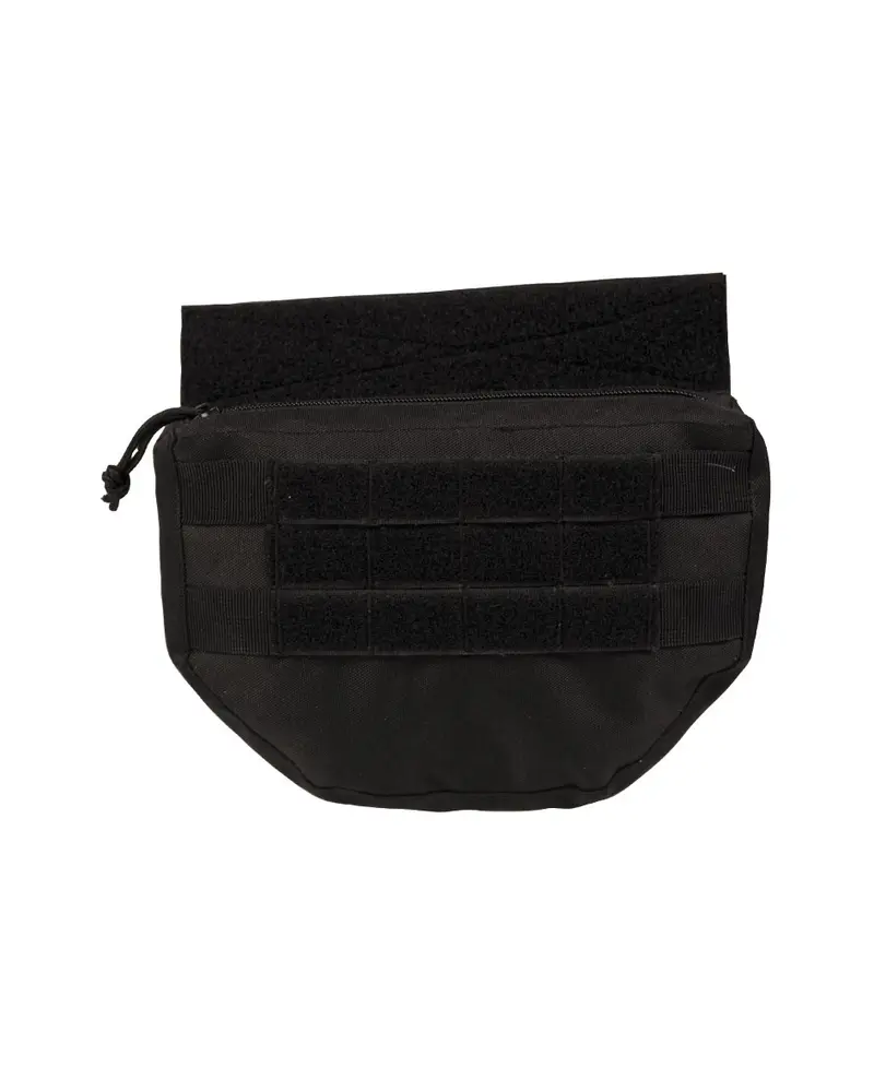 Mil-Tec Drop Down Pouch Schwarz - Bolsa Táctica Desplegable MOLLE