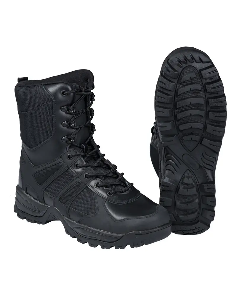 Mil-Tec Einsatzstiefel Gen.II Botas Tácticas Negras - Calzado Profesional Alta Resistencia