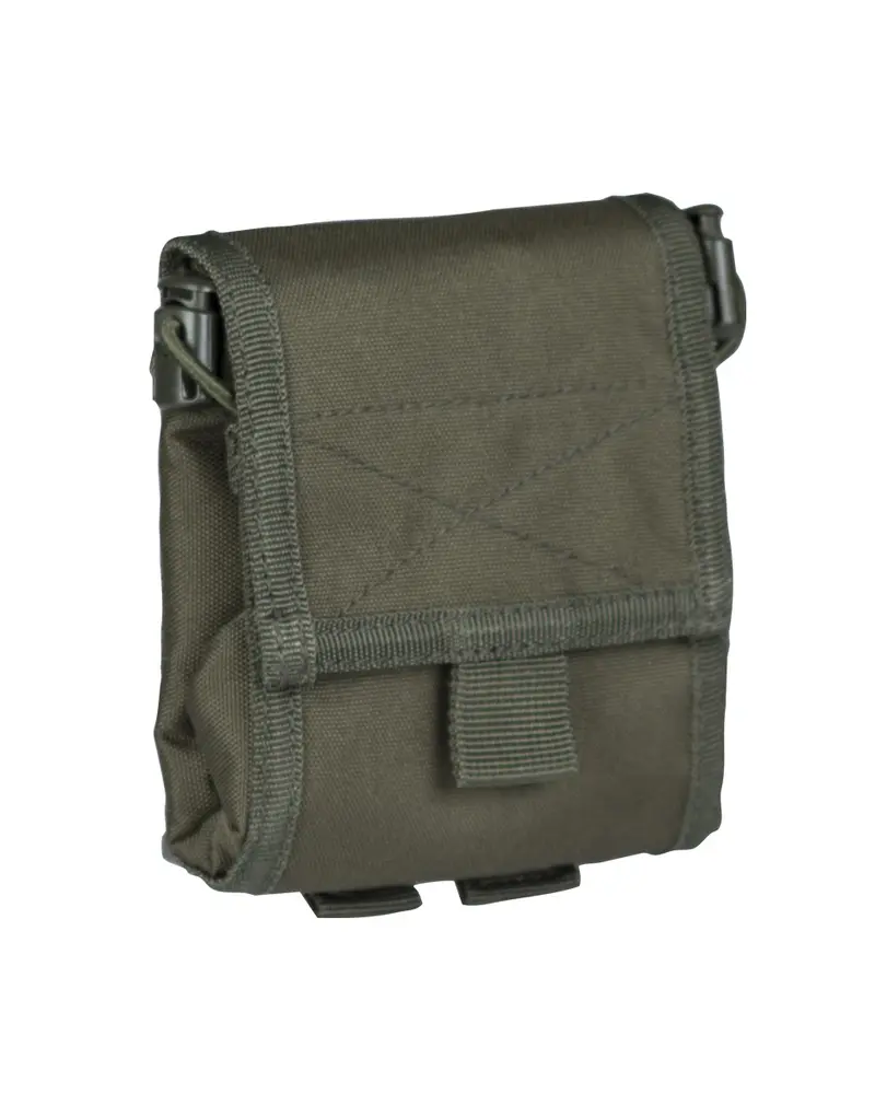 Mil-Tec Empty Shell Pouch Plegable Oliva - Portacasquillos Táctico Ultraligero