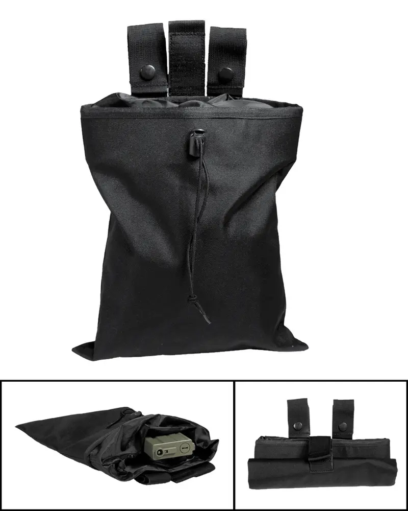 Mil-Tec Empty Shell Pouch Schwarz - Portacargadores Táctico Negro