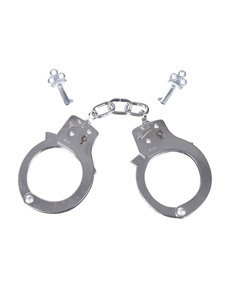 Mil-Tec Esposas Single Lock Niqueladas - Equipamiento Táctico Profesional