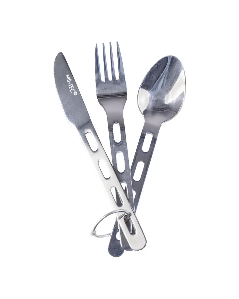 Mil-Tec ESSBESTECK M.RING Cubiertos Acero Inoxidable Light Weight