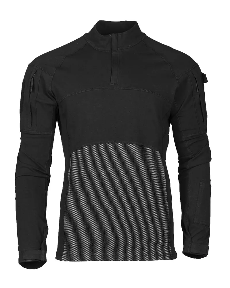 Mil-Tec Feldhemd Assault Negro - Camisa Táctica Profesional