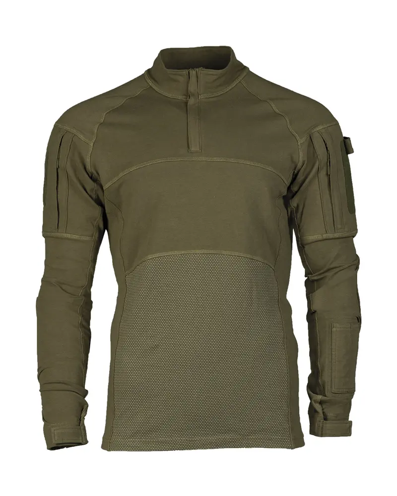 Mil-Tec Feldhemd Assault Oliv - Camisa Táctica Militar Verde Oliva