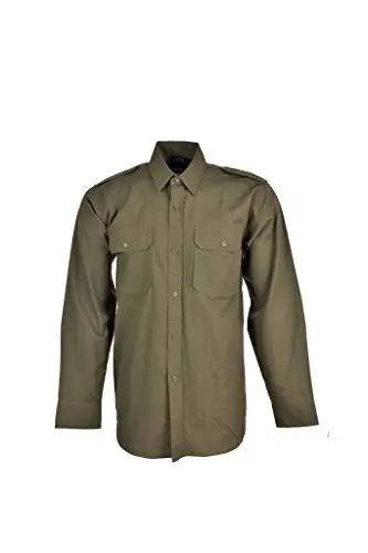 Mil-Tec Feldhemd Ripstop Oliv - Camisa Táctica Militar Resistente