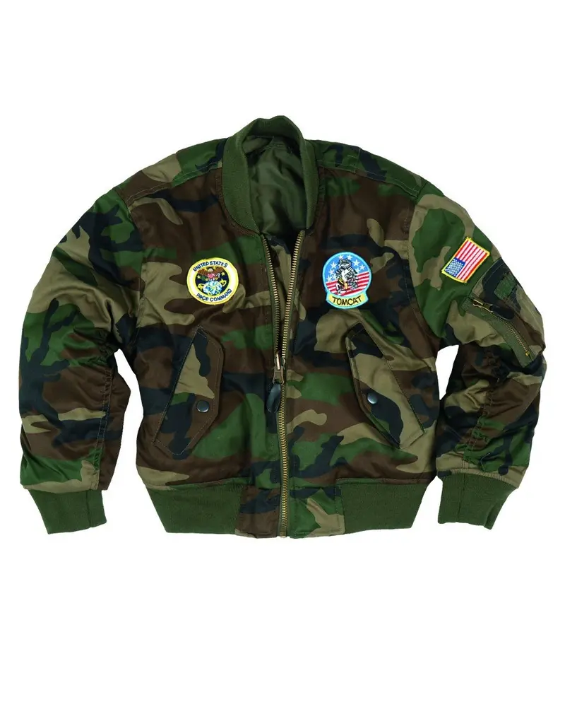 Mil-Tec Fliegerjacke MA1 Kids - Chaqueta de Aviador Infantil Militar