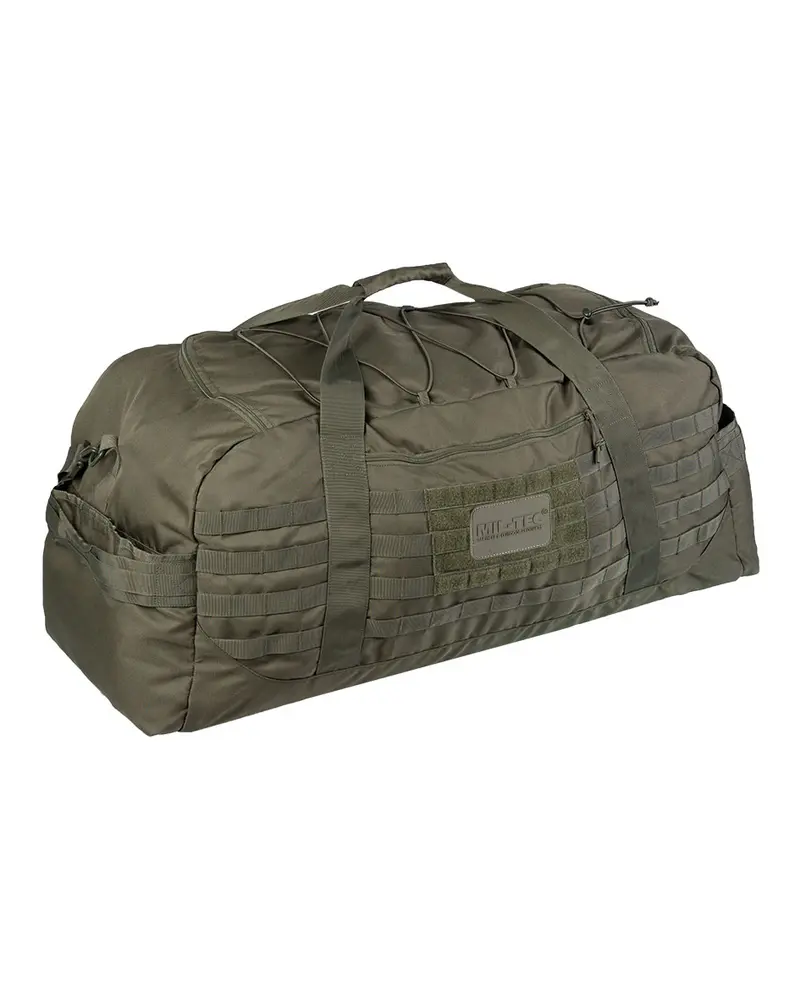 Mil-Tec Fliegertasche Combat LG Oliv - Bolsa Táctica Militar Gran Capacidad
