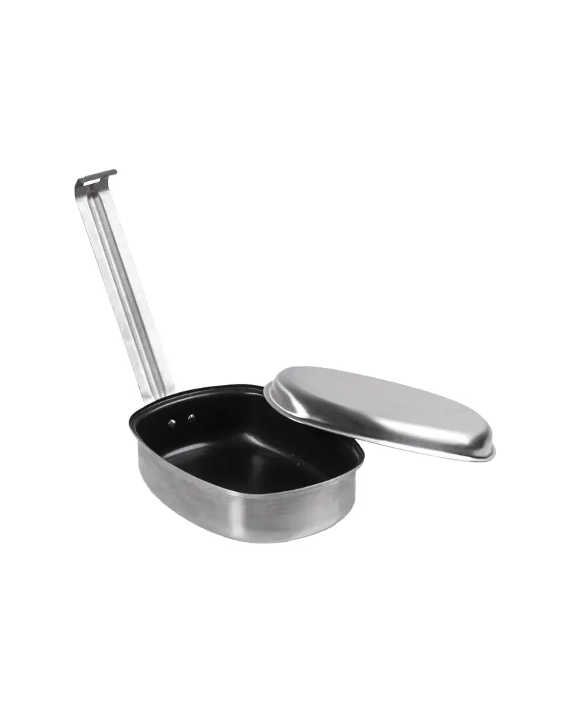 Mil-Tec Franz Kochgeschirr - Set de Cocina de Acero Inoxidable para Camping