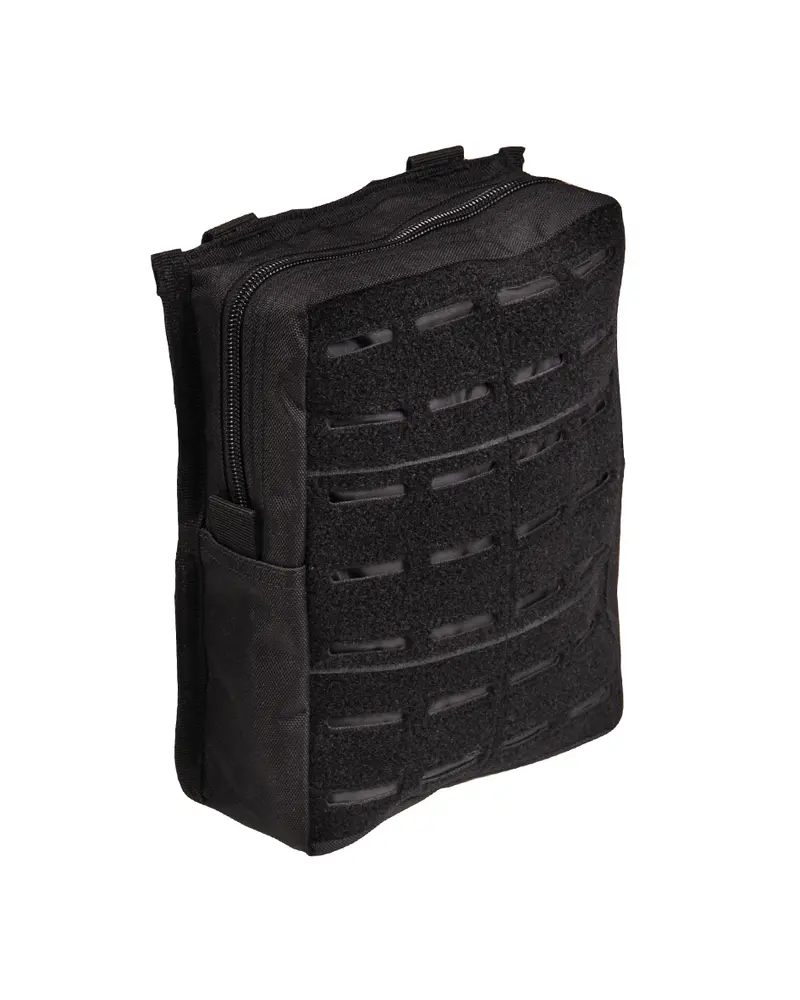 Mil-Tec Funda Táctica Laser Cut Grande Negra - Portaequipamiento Militar