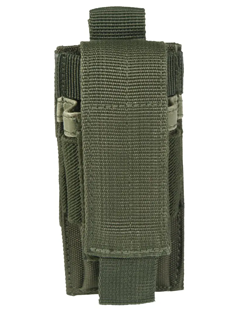 Mil-Tec Funda Táctica para Pistola Single Oliva - Portacargador Militar