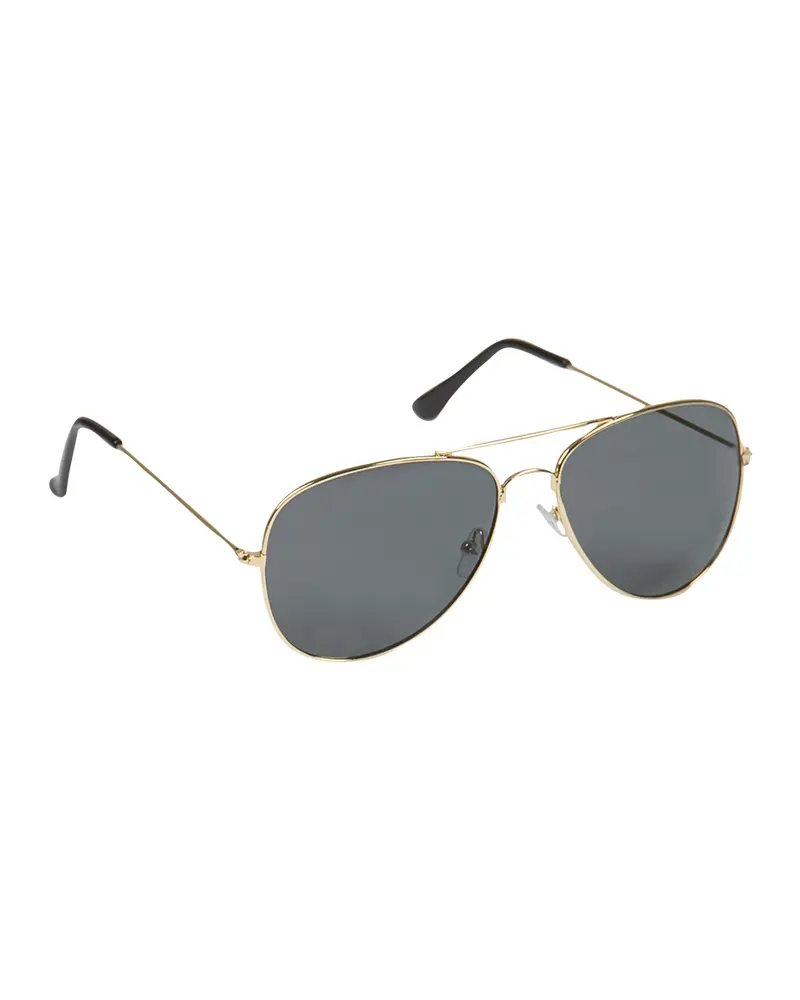 Mil-Tec Gafas de Sol Aviador Estilo Piloto Doradas con Estuche
