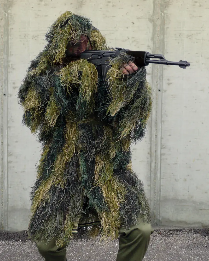 Mil-Tec Ghillie Parka Anti Fire Pro W/L - Chaqueta Táctica Ignífuga con Camuflaje Profesional