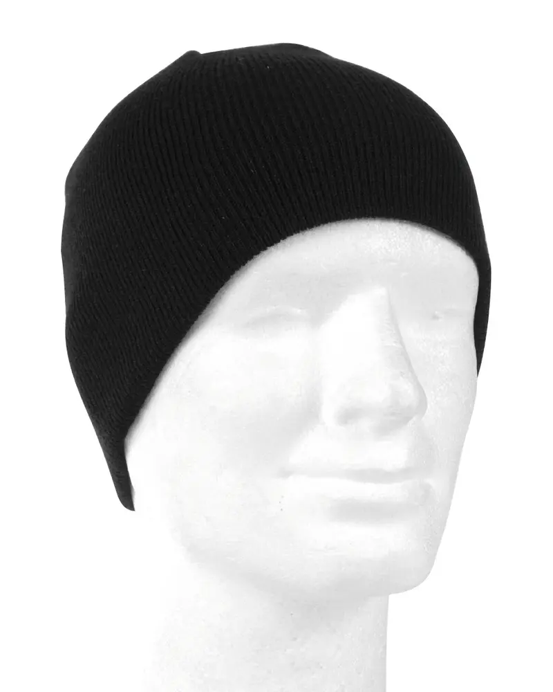 MIL-TEC Gorro Beanie Negro - Gorro Táctico Militar de Punto
