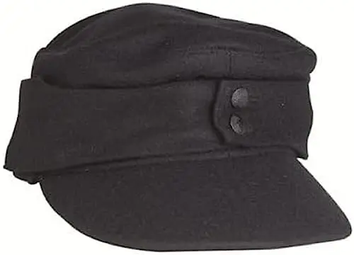 Mil-Tec Gorro M43 Negro Militar Hombre Talla 57 - Reproducción Histórica