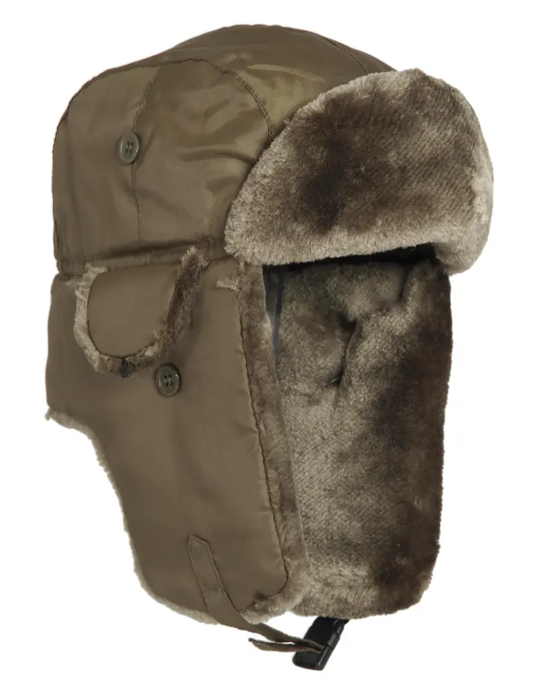 Mil-Tec Gorro Piloto MA1 Oliva - Gorro Militar de Invierno con Orejeras