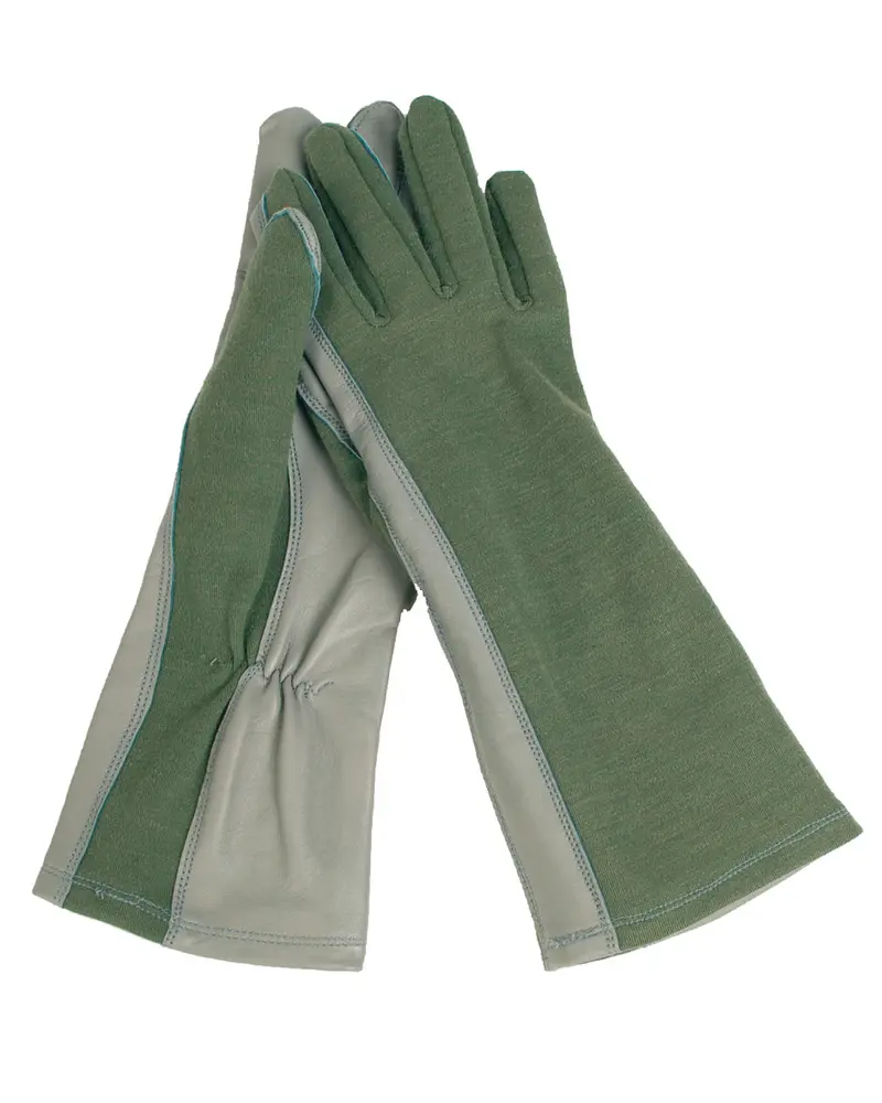 Mil-Tec Guantes de Piloto US Ignífugos Color Oliva - Protección Profesional