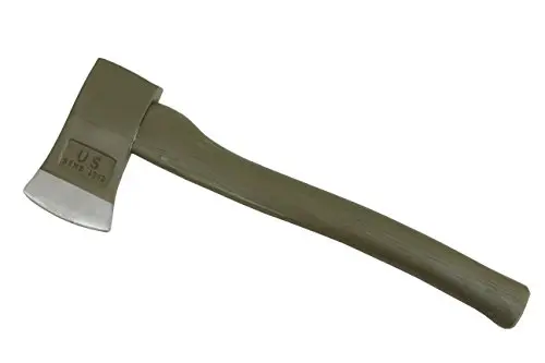 Mil-Tec Hacha Táctica 18635000 Negro - Herramienta Resistente para Camping y Supervivencia