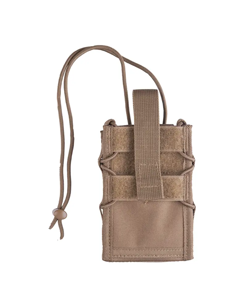 Mil-Tec Handytasche MOLLE Dark Coyote - Funda Táctica para Móvil Sistema MOLLE