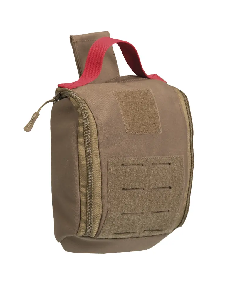 Mil-Tec IFAK Pouch Laser Cut Dark Coyote - Bolsa Médica Táctica MOLLE
